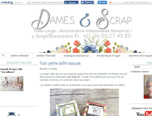 Tablet Screenshot of dames2scrap.fr